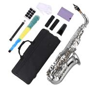 KOCAN Alto Saxophone for Beginners | Silver, Brass, E-flat, Complete Kit with Accessories, Reeds and Carry Case