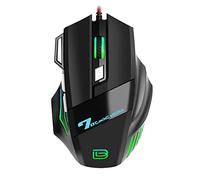 KOCAN G5 Wired Gaming Mouse RGB Gaming Mouse 7 Keys Ergonomic Mice 4-gear Adjustable DPI for PC Desktop Computer Black,Gaming Mouse