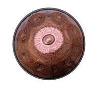 KOCAN Handpan Drum Instrument, 22 Inch 9 Notes 432Hz Steel Hand Pan with Ancient Pattern Design, Manually Tapped Percussion for Yoga Meditation Music Performance (A)