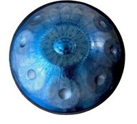 KOCAN Handpan Drum Instrument, 22 Inch 9 Notes 432Hz Steel Hand Pan with Ancient Pattern Design, Manually Tapped Percussion for Yoga Meditation Music Performance (B)