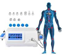 KOCAN Shockwave Therapy Machine, Professional Pain Relief Device with 10 Massage Heads, 12 Massage Modes, Portable Physical Therapy Equipment for Body Muscle Relaxation