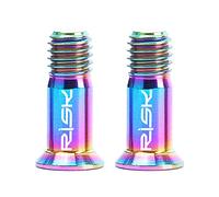 KOCAN Ti Bolts, 2PCS Titanium Bicycle Rear Derailleur Jockey Wheel Bolt for MTB Road Bike M5×14.2mm Bike Guide Roller Bolt Screw