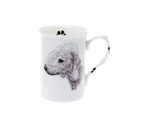 KOCAWIS(BB6) SINGLE BONE CHINA BEAKER/MUG/CUP Bedlington terrier dog KIRSTY JAYNE CHINA