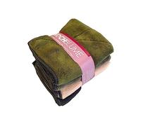 Kochblume Microfibre Cloths 30 x 30 cm - Absorbent Capacity up to 300 ml - Highly Absorbent Fibres - Mixed Colours - Charcoal Taupe Olive Dusty Pink (Pack of 4)