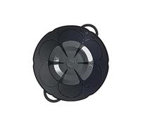 Kochblume The Original, Silicone Boil Over Protector for Pots and Pans, Microwave Lid, Splash Guard and Steamer Attachment (Anthracite, S, Pot Size 14-18 cm)