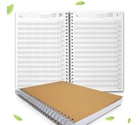 KOCHDIALOG Appointment Book 2026 A4 Hairdresser Salon Practice Order Book 1-5 Employees 30 Minute Time Diary Practice Planner Hairdressing Planner Salon Planner Appointment Calendar Appointment