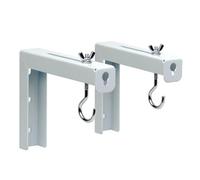 Kochenty 2Pcs Projector Curtain Hanger Projector Screen L-Bracket Mounting Hanger Holder Adjustable Extension Mount Stand
