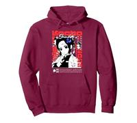 Kocho Shinobu Delicate Flower Poison Pullover Hoodie, Adult Unisex, Burgundy, Small
