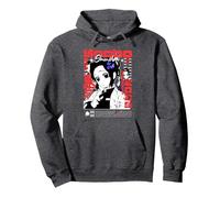 Kocho Shinobu Delicate Flower Poison Pullover Hoodie, Adult Unisex, Dark Heather Grey, XX-Large