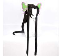 Kochou Kanae Cosplay Wig Anime Demon Slayer Kimetsu no Yaiba Halloween Costumes Butterfly hair accessory Synthetic Hair Wig