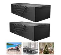 KOCKABC 2 Pack Outdoor Cushion Storage Bag 68" L x 30" W x 20" H, Upgrade Large Opening &Zipper, Outdoor Patio Cushion Storage Bags for Patio & Indoor Use