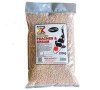 Kockney Koi Peaches & Cream Stix - Economy Yamitsu Floating Koi & Pond Food, Dual-Color Sticks with 23% Protein