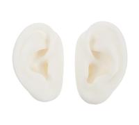 KOCKSHION 1 Pair Silicone Fake Ear Model Reusable Simulation Human Ear Display for Jewelry Acupuncture and Beauty Shops for Training and Accessories Showcase
