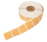 KOCKSHION 1000pcs Roll Khaki Square Target Repair Stickers for Shooting Practice, Self-adhesive Plastic Labels with Strong Adhesive for Glass and Paper Outdoor Use