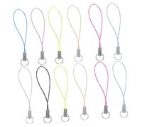 KOCKSHION 100Pcs Cell Phone Charm Cords Durable Mobile Phone Lanyard Keyring Wrist Strap for DIY Bag Pendants for Friends Loved Ones
