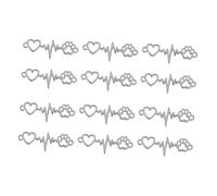 KOCKSHION 100pcs Heart Shape Charms Hollow Out Decor for DIY Jewelry Making Stylish Pendant Accessories for Bracelets Necklaces Earrings and More Premium Craft Charms Antique Silver Finish