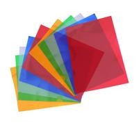 KOCKSHION 10pcs A4 Plastic File Folder L-Shape Document Sleeve, Lightweight Organising Pocket for Documents, Office and School Use Random Color