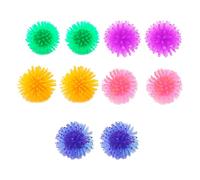 KOCKSHION 10pcs Cat Balls for Cats Plastic Interactive Teasing to Strengthen Owner-cat Bond and Stimulate for Indoor Play Random Color