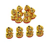 KOCKSHION 10pcs Ingot Snake Pendant Beads for Chinese Year Jewelry Making Wealth Amulet Snake Charms for Bracelets and Necklaces Festive Decor for Celebrations