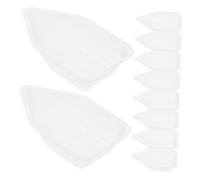 KOCKSHION 10pcs Plastic Weighing Dishes Versatile Weighing Trays for Food Scale Laboratory Weigh Boats Easy to Clean and Store for Cooking and Precise Measurements