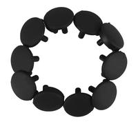 KOCKSHION 10pcs Silicone Air Fryer Replace Bumpers with Smooth Corners Black Air Fryer Tray Feet Bumpers from Damage Suitable for Kitchen Appliance Accessories