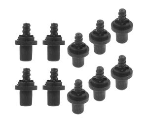 KOCKSHION 10pcs Toilet Brush Handle Connectors Threaded Scrub Brush Adapter Replacement Parts Compatible for Bathroom Cleaning