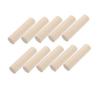 KOCKSHION 10pcs Unfinished Wooden Craft Sticks Round Dowels for DIY Art Projects Safe Solid Wood Rods for Classroom Model Making Wall Decorations and Creative Woodcraft