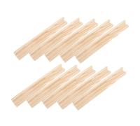 KOCKSHION 10PCS Wooden English Letters Display Rack DIY Wood Crafts Decor for Safe and Non Toxic Letter Support Base for Spelling Games and Learning Activities