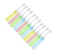 KOCKSHION 12Pcs Foldable Travel Toothbrush Portable Short Handle Soft Bristle Cleaners for Daily Use Random Colors Easy to Carry with Ventilation for Quick Drying Random Color