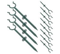 KOCKSHION 12pcs Garden Hose Guide Stakes for Outdoor Yard Hose Support Rack Holder Bracket 19x4x0.8cm Kinks Securely for Garden Watering and Irrigation Systems