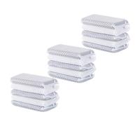 KOCKSHION 15pcs Reusable Kitchen Sponge Scrubbers for Dish Washing, Easy to Squeeze Out Water Double Side Sponges for Kitchen Cleaning Tasks