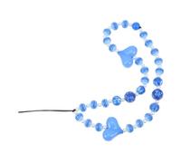 KOCKSHION 1Pc Acrylic Beaded Phone Lanyard Heart Design Hanging Ornament Durable Phone Strap for Cellphone Camera Purse for Friends and Family