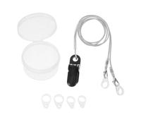 KOCKSHION 1set Adjustable Hearing Amplifier Anti-loss Lanyard Holder with Dual Secure Clips Lightweight Comfortable Design for Seniors and Adults Security for Hearing Devices