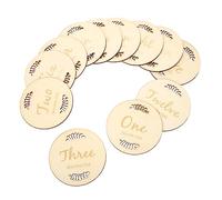 KOCKSHION 1Set Monthly Cards for Newborns Premium Discs Announcement Signs Smooth Surface Photography Props for Boy Girl for Parents