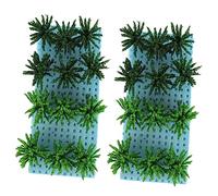 KOCKSHION 2 Boxes Military Simulation Vegetation Model Plastic Sand Table Adornments for DIY Micro Landscape Artistic Creation Miniature Shrubs for Scale Model Building