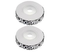 KOCKSHION 2 Rolls Cow Print Ribbon 1cm Wide Polyester Material with Textured Finish, Resists Fraying and Easy to Cut, for Party Decorations and Bow Making, Unique Animal Print Craft Ribbon