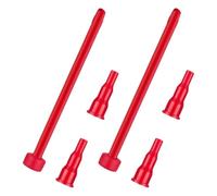 KOCKSHION 2 Sets Can Cap Replacement Small Can Torch Nozzles Gas Canisters Converter Kit Abs Plastic User Friendly Red for Home Outdoor Use