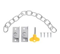KOCKSHION 2 Sets Stainless Steel Door Chain Locks for Safety, Strengthened Chain Design and Easy to Install, for Garage and Bedroom Security