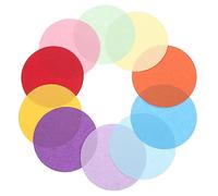 KOCKSHION 200Pcs Colored Round Folding Paper Sheets for DIY Crafts and Origami Assorted Colors and Easy to Fold for Teenager Handmade Art Party Decorations and Classroom Projects