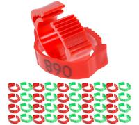 KOCKSHION 200pcs Plastic Chicken Leg Bands for Poultry and Chicks, Lightweight and Safe to Use Identification Rings, for Farm and Poultry Management