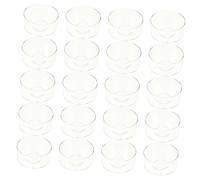 KOCKSHION 20pcs Diy Candle Mold Set Flame-retardant Plastic Candle Containers Round Acrylic Shells