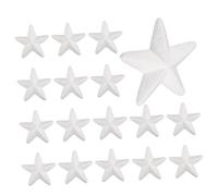 KOCKSHION 20pcs Five Pointed Star Foam Shapes for Crafting Unfinished Polystyrene Stars for DIY Handcrafts Creative Projects and Decorations