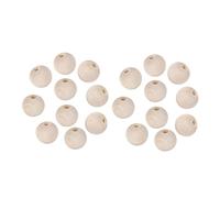 KOCKSHION 20pcs Natural Wooden Beads Round DIY Craft Accessories for Jewelry Making Bracelets Pendants Home Decoration Light Yellow Simple Bead Kit