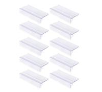KOCKSHION 20pcs Plastic Price Label Holders with Card Slot Design and Long Edge Strip, Easy to Clip and Versatile Use for Supermarkets and Pharmacies