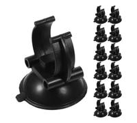 KOCKSHION 25pcs Aquarium Suction Cup Clips for Secure Fish Tank Hose and Heater Tubing Fixation Black Water Pipe Clamp Holders for Submersible Light and Plant Tubing Compatible with Various