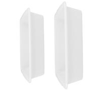 KOCKSHION 2pcs Acid Resistant Lab Tray Rectangular Plastic Tray Leakproof Spill Pan for Research Environments Science Experiments