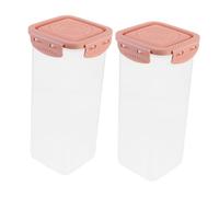 KOCKSHION 2pcs Airtight Bread Box Storage Containers for Bread Noodles Cereal Versatile Kitchen Dispenser Yogurt Maker Storage