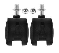KOCKSHION 2pcs Baby Bath Seat Replacement Caster Wheels with Brake Universal Fit Plastic Baby Chair Accessories Easy Angle Adjustment