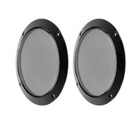 KOCKSHION 2pcs Black Speaker Iron Covers Loudspeaker Grilles with Dirt Protection and Simple Stylish Design, Sturdy Iron Material for Car Audio Protection and Outdoor Use
