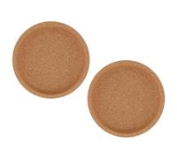 KOCKSHION 2pcs Cork Cup Coasters for Home Use, round Simple and Elegant Mug Mats, Protect Desktop with Easy to Clean Creative Cork Cup Mats